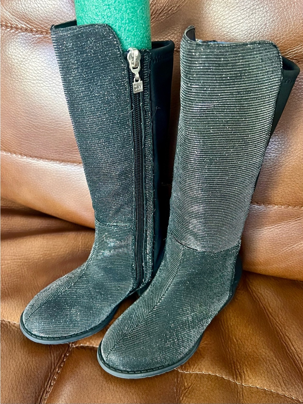 Stuart Weitzman Shimmer riding boots size 9
